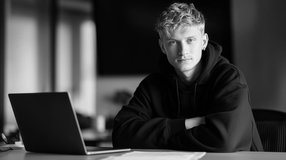 Team member with dashboard